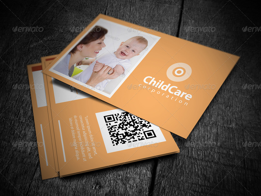 Childcare Business Card by axnorpix GraphicRiver